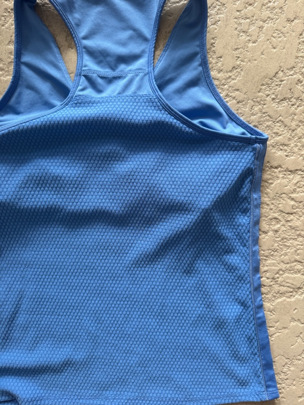 Lucky in Love Light Blue Textured Tennis Pickleball Racerback Tank - Picture 8 of 8